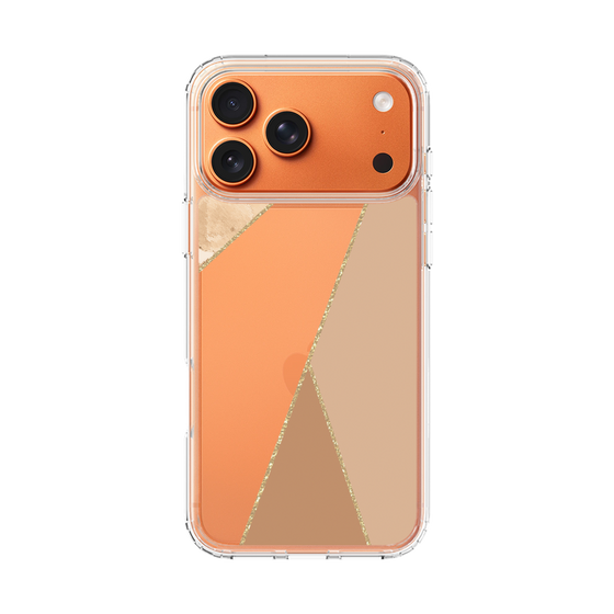 スリムプロテクションケース［ マーブルトライアングルパレット - Beige ］