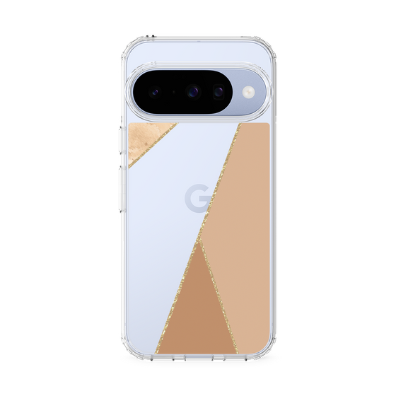 スリムプロテクションケース［ マーブルトライアングルパレット - Beige ］