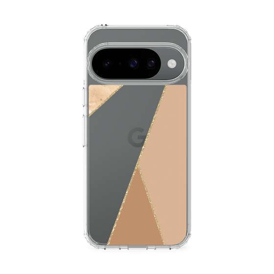 スリムプロテクションケース［ マーブルトライアングルパレット - Beige ］