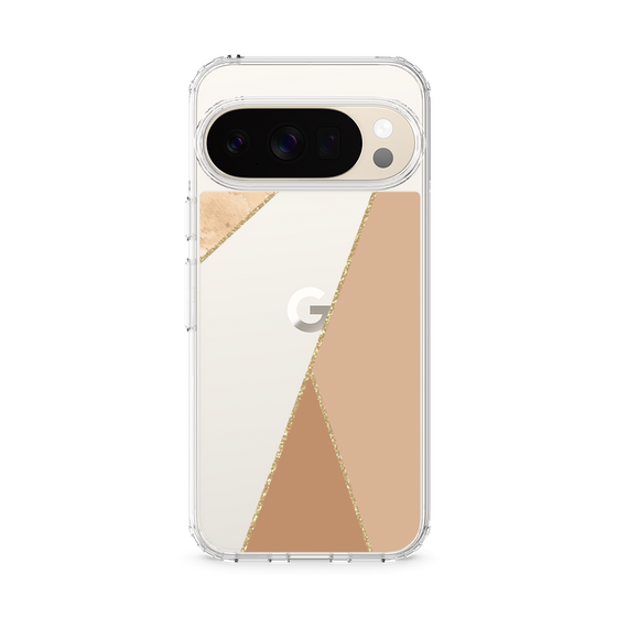 スリムプロテクションケース［ マーブルトライアングルパレット - Beige ］