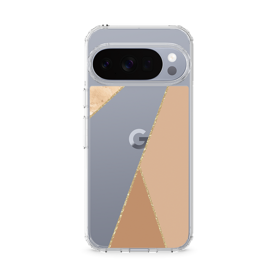 スリムプロテクションケース［ マーブルトライアングルパレット - Beige ］