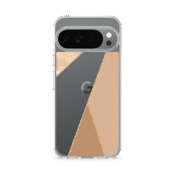 スリムプロテクションケース［ マーブルトライアングルパレット - Beige ］