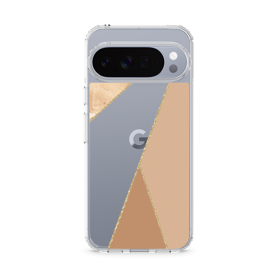 スリムプロテクションケース［ マーブルトライアングルパレット - Beige ］