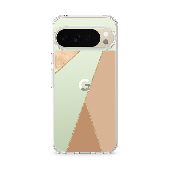 スリムプロテクションケース［ マーブルトライアングルパレット - Beige ］