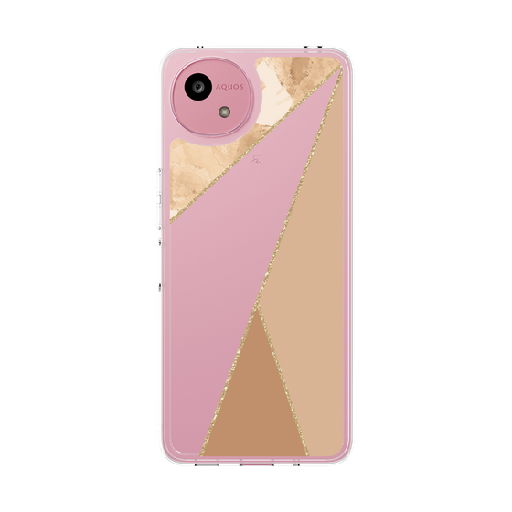 スリムプロテクションケース［ マーブルトライアングルパレット - Beige ］