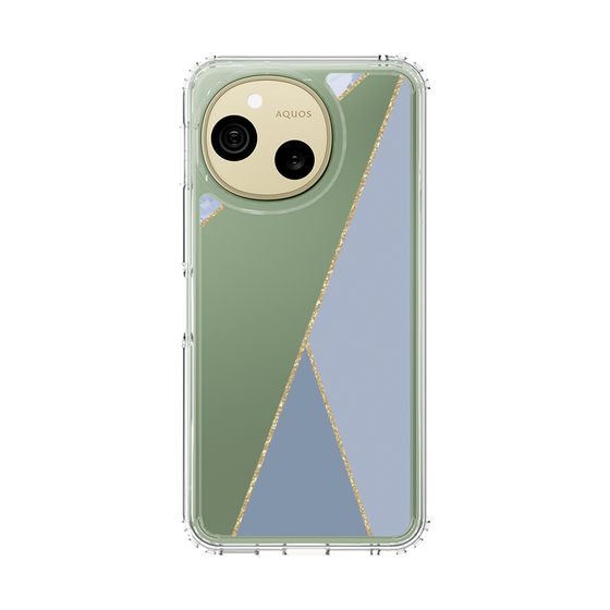 スリムプロテクションケース［ マーブルトライアングルパレット - Blue ］