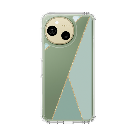 スリムプロテクションケース［ マーブルトライアングルパレット - Green ］