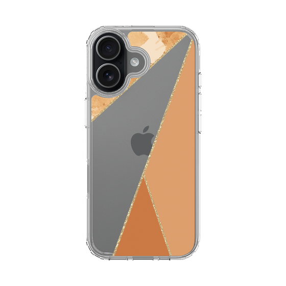 スリムプロテクションケース［ マーブルトライアングルパレット - Orange ］