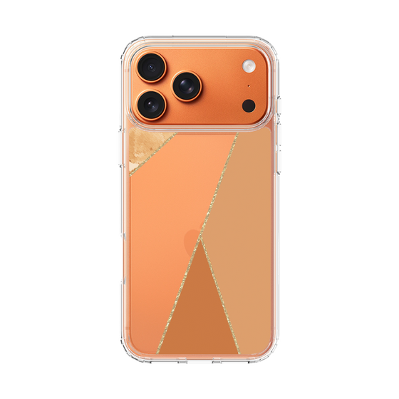 スリムプロテクションケース［ マーブルトライアングルパレット - Orange ］