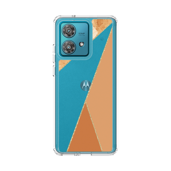スリムプロテクションケース［ マーブルトライアングルパレット - Orange ］