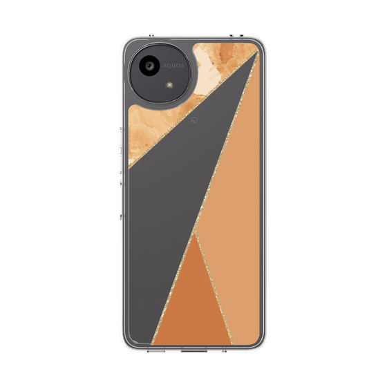 スリムプロテクションケース［ マーブルトライアングルパレット - Orange ］