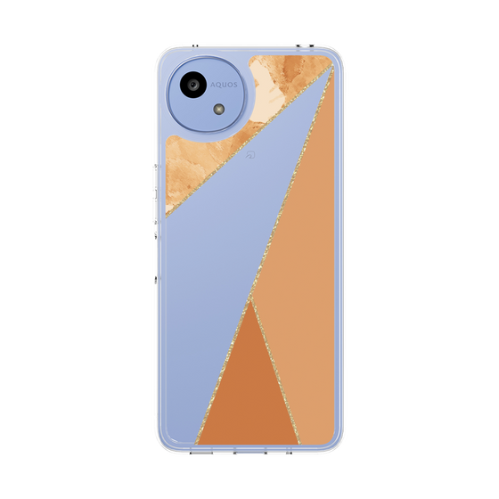 スリムプロテクションケース［ マーブルトライアングルパレット - Orange ］