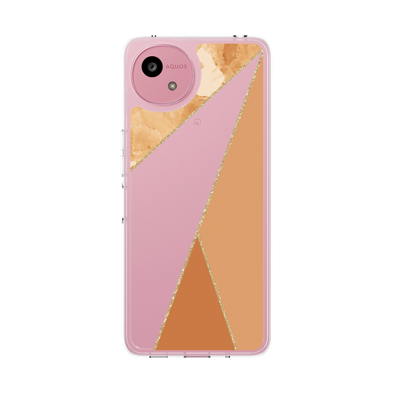 スリムプロテクションケース［ マーブルトライアングルパレット - Orange ］