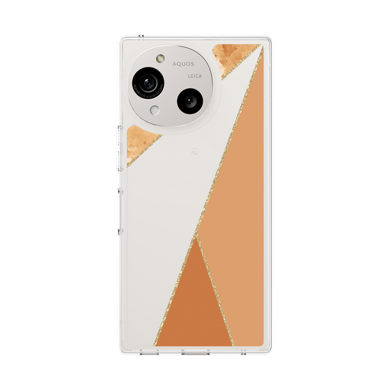 スリムプロテクションケース［ マーブルトライアングルパレット - Orange ］
