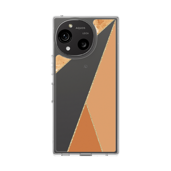 スリムプロテクションケース［ マーブルトライアングルパレット - Orange ］