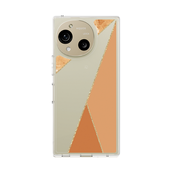 スリムプロテクションケース［ マーブルトライアングルパレット - Orange ］