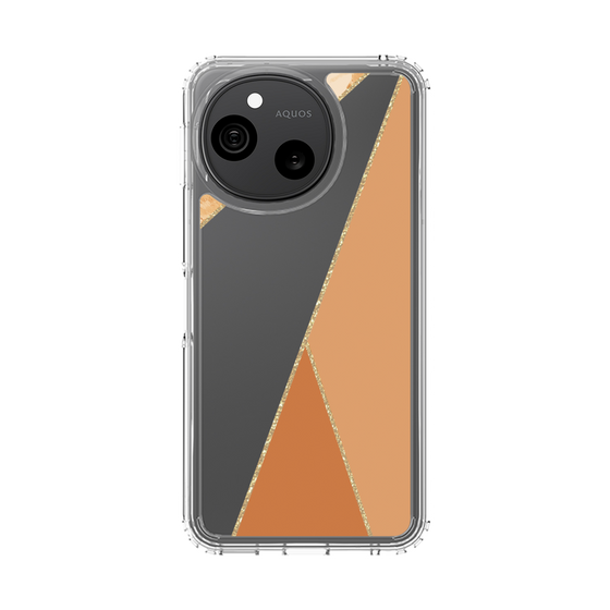 スリムプロテクションケース［ マーブルトライアングルパレット - Orange ］