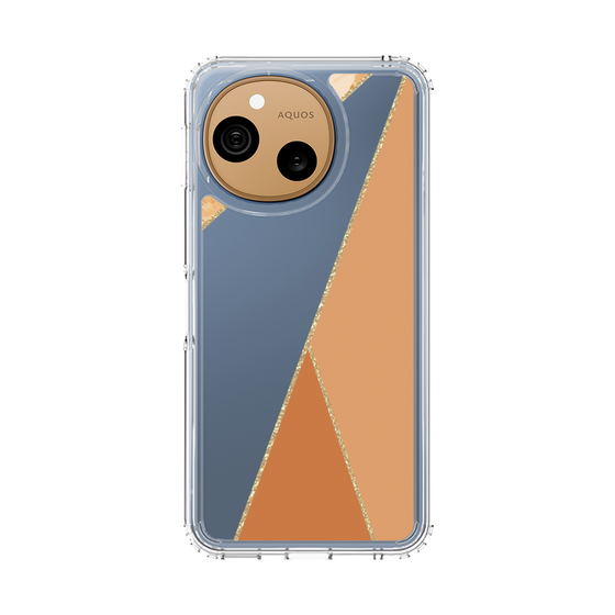 スリムプロテクションケース［ マーブルトライアングルパレット - Orange ］