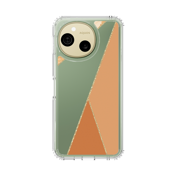 スリムプロテクションケース［ マーブルトライアングルパレット - Orange ］