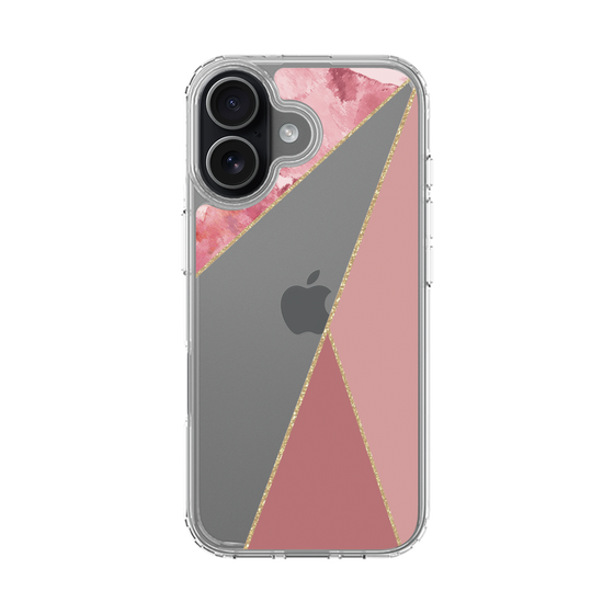 スリムプロテクションケース［ マーブルトライアングルパレット - Pink ］