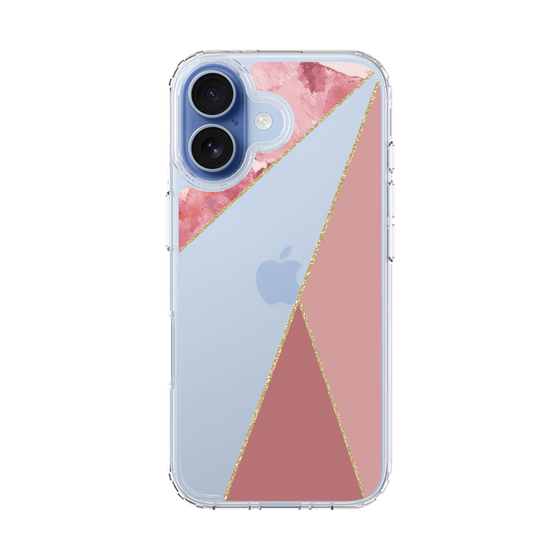 スリムプロテクションケース［ マーブルトライアングルパレット - Pink ］