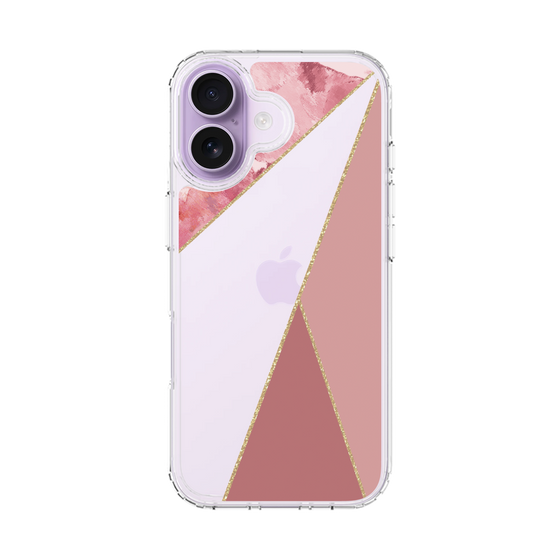 スリムプロテクションケース［ マーブルトライアングルパレット - Pink ］