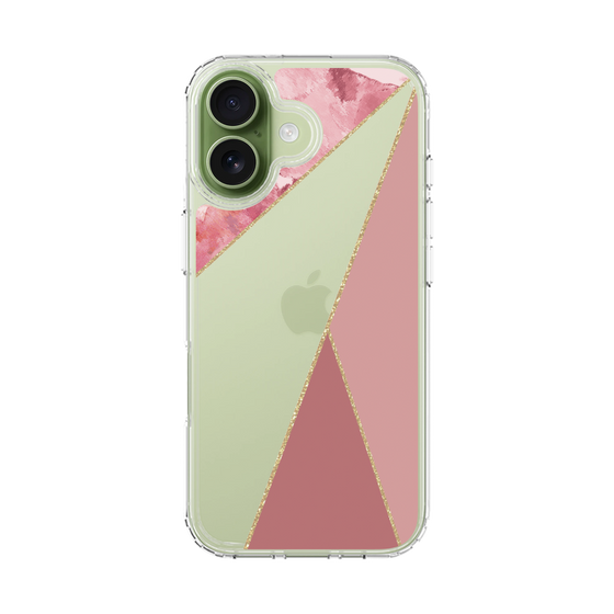 スリムプロテクションケース［ マーブルトライアングルパレット - Pink ］