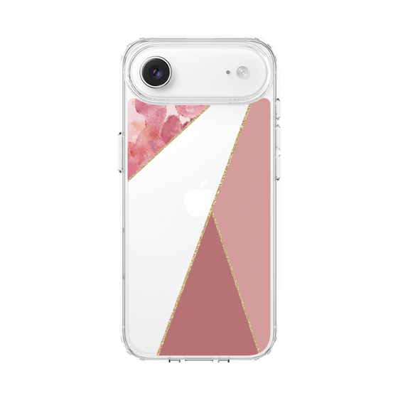 スリムプロテクションケース［ マーブルトライアングルパレット - Pink ］