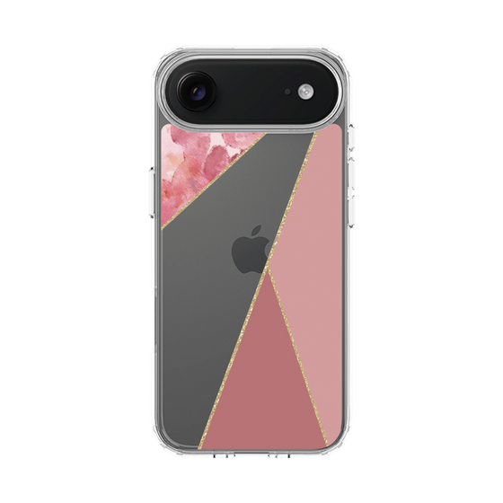 スリムプロテクションケース［ マーブルトライアングルパレット - Pink ］