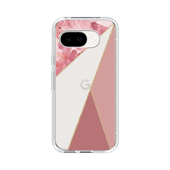 スリムプロテクションケース［ マーブルトライアングルパレット - Pink ］