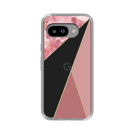 スリムプロテクションケース［ マーブルトライアングルパレット - Pink ］