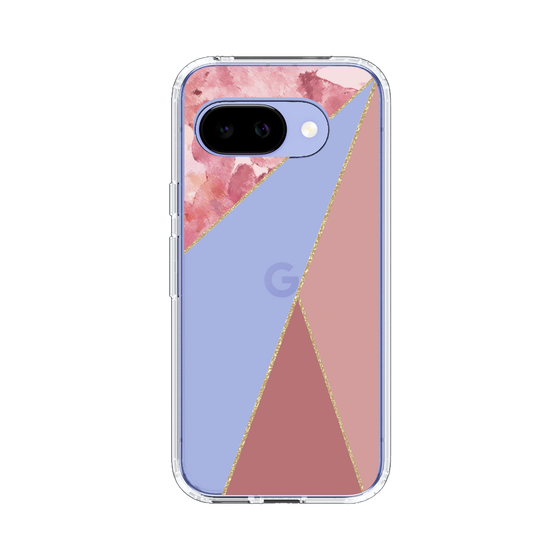 スリムプロテクションケース［ マーブルトライアングルパレット - Pink ］