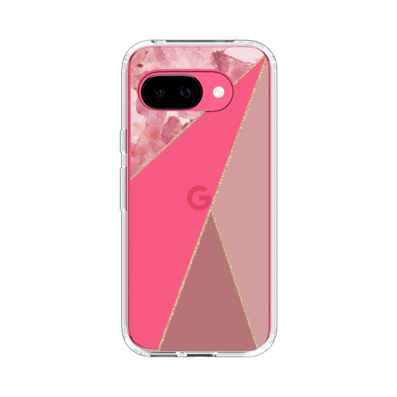 スリムプロテクションケース［ マーブルトライアングルパレット - Pink ］