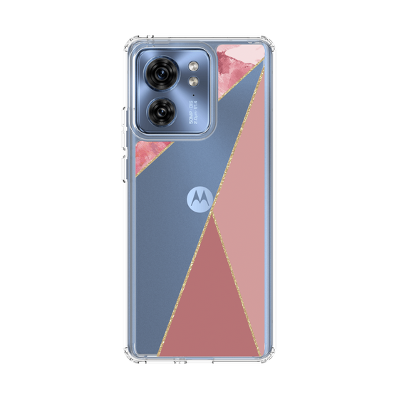 スリムプロテクションケース［ マーブルトライアングルパレット - Pink ］