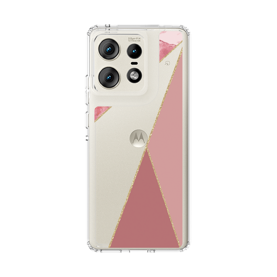 スリムプロテクションケース［ マーブルトライアングルパレット - Pink ］