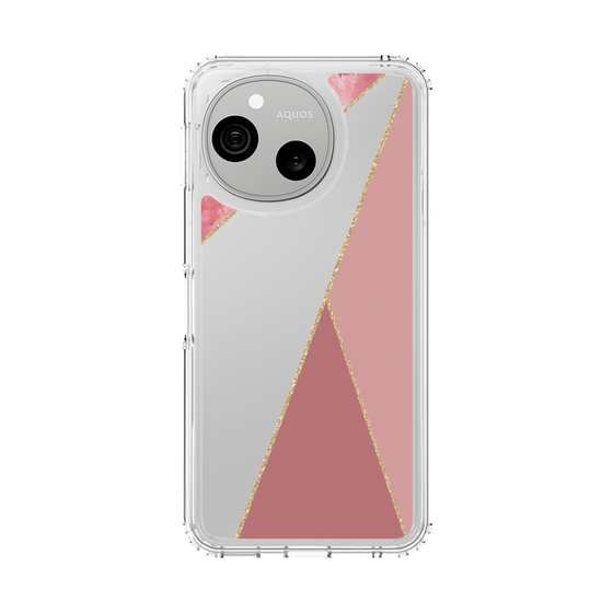 スリムプロテクションケース［ マーブルトライアングルパレット - Pink ］