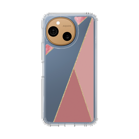 スリムプロテクションケース［ マーブルトライアングルパレット - Pink ］