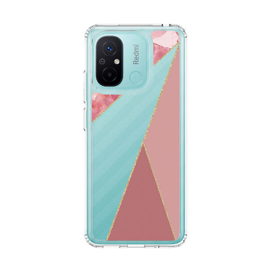 スリムプロテクションケース［ マーブルトライアングルパレット - Pink ］