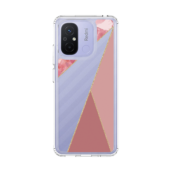 スリムプロテクションケース［ マーブルトライアングルパレット - Pink ］