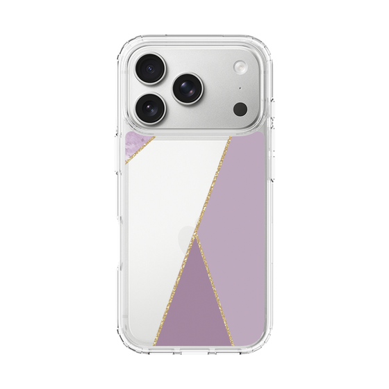 スリムプロテクションケース［ マーブルトライアングルパレット - Purple ］