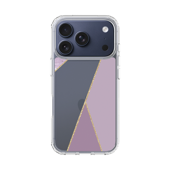 スリムプロテクションケース［ マーブルトライアングルパレット - Purple ］