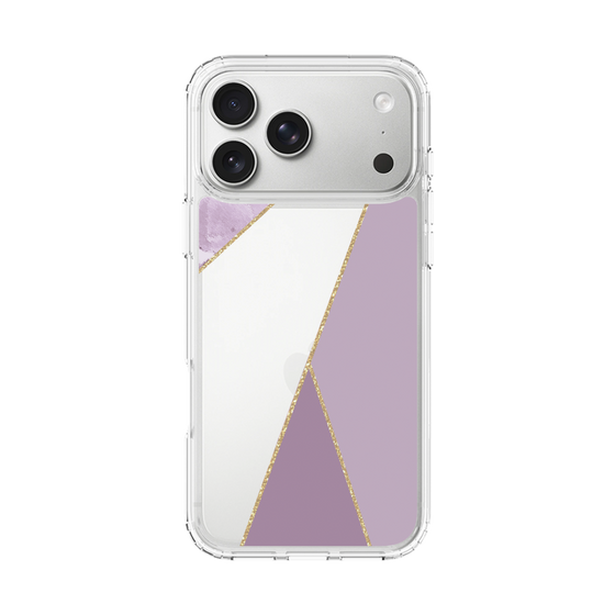 スリムプロテクションケース［ マーブルトライアングルパレット - Purple ］