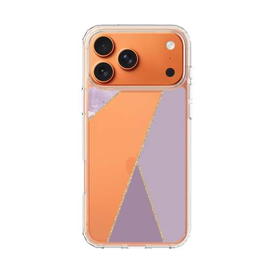スリムプロテクションケース［ マーブルトライアングルパレット - Purple ］
