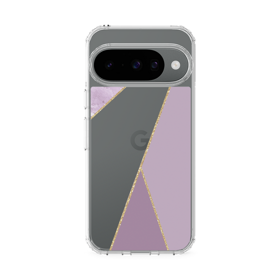 スリムプロテクションケース［ マーブルトライアングルパレット - Purple ］