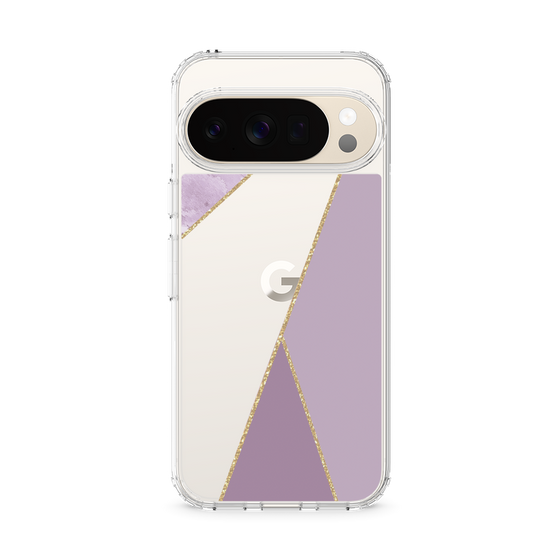 スリムプロテクションケース［ マーブルトライアングルパレット - Purple ］