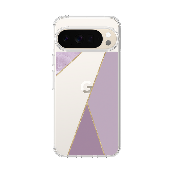 スリムプロテクションケース［ マーブルトライアングルパレット - Purple ］