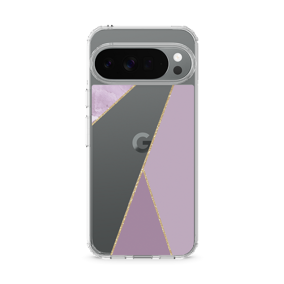 スリムプロテクションケース［ マーブルトライアングルパレット - Purple ］