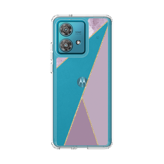 スリムプロテクションケース［ マーブルトライアングルパレット - Purple ］