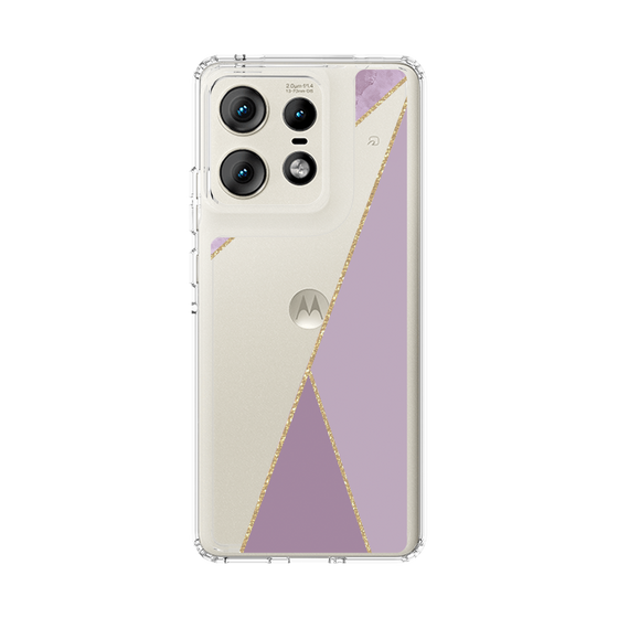 スリムプロテクションケース［ マーブルトライアングルパレット - Purple ］