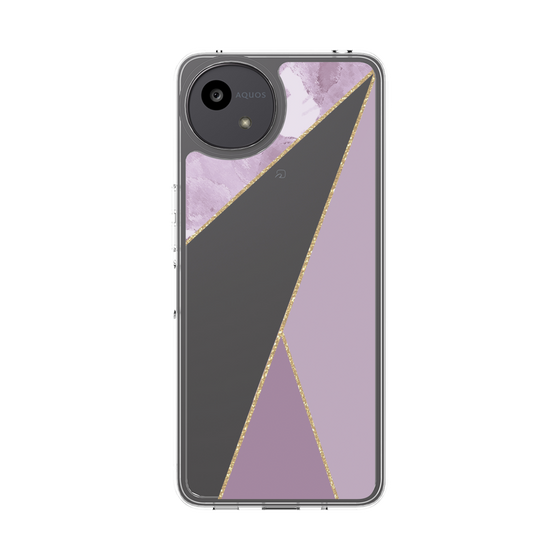 スリムプロテクションケース［ マーブルトライアングルパレット - Purple ］